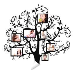 Photo Frame Tree Sticker - Family Vinyl Wall Decal Art Large Picture Decor Stickers Nursery Frames Memory Mural Photos Die Cut Decals - thumbnail 2