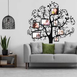 Photo Frame Tree Sticker - Family Vinyl Wall Decal Art Large Picture Decor Stickers Nursery Frames Memory Mural Photos Die Cut Decals - thumbnail 1