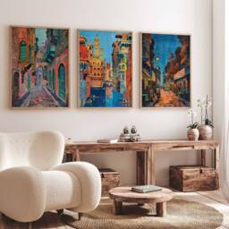 Lahore Travel Posters, Pakistan Prints, Art, Islamic Wall Muslim Gift, Pakistani Decor - thumbnail 2