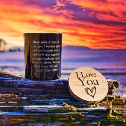 Personalised Tuscan Leather Soy Candle, Handmade in Cornwall - thumbnail 3