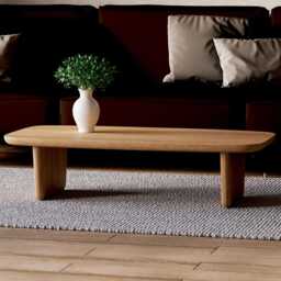 Modern Coffee Table - Unique Coffee Table Wooden Solid Oak Scandi Living Room - thumbnail 3
