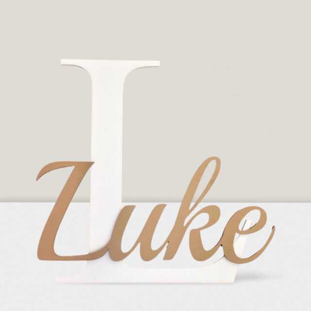 Personalized 3D Wood Name Sign - Nursery Wall Decor - image 1