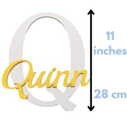 Personalized 3D Wood Name Sign - Nursery Wall Decor - thumbnail 3