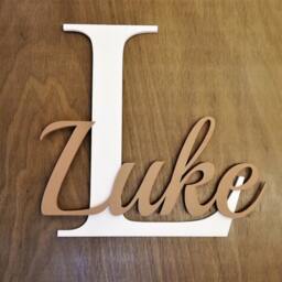 Personalized 3D Wood Name Sign - Nursery Wall Decor - thumbnail 2