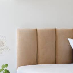 Padded Wall Panels, Mounted Headboard, Upholstered Velvet Fabric Tiles, Anti-Collision Padding, Cushion, Pillows Tiles - thumbnail 3