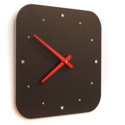 Modern Wall Clock With Linoleum, Various Colors, Minimalist Design, Whisper-Quiet Quartz Movement, Kitchen Clock, Office, Living Room, Gift Idea - thumbnail 2
