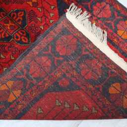 3x4 Ft Afghan New Bukhara Rug, Handmade Geometric Genuine Oriental Khal Mohammedi Area Turkmen Livingroom D??cor Rug - thumbnail 4