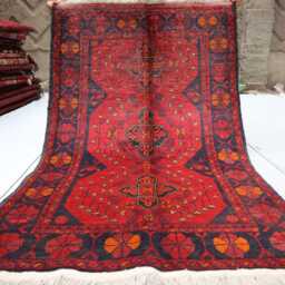 3x4 Ft Afghan New Bukhara Rug, Handmade Geometric Genuine Oriental Khal Mohammedi Area Turkmen Livingroom D??cor Rug - thumbnail 2