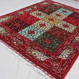 5x7 Ft Colorful Afghan Bukhara Rug, Veg Dyes Wool Hand Knotted Turkmen Tribal Bedroom Carpet, Living Room Oriental Area Rug - thumbnail 2
