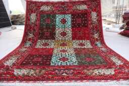 5x7 Ft Colorful Afghan Bukhara Rug, Veg Dyes Wool Hand Knotted Turkmen Tribal Bedroom Carpet, Living Room Oriental Area Rug - thumbnail 1