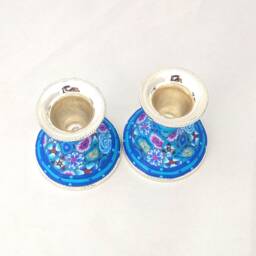 Candle Holders, Candlesticks Table Decoration, Housewarming Gift, Religious Gifts, Bat Mitzvah, Jewish Art, Judaica - thumbnail 2