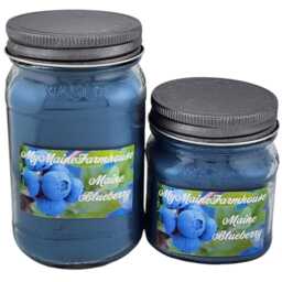 Maine Blueberry Soy Candle Natural, Non-Toxic, Eco-Friendly - thumbnail 4
