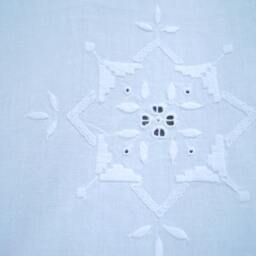 Handmade Crochet Cotton Curtain Greek Traditional Embroidered Lace - thumbnail 3