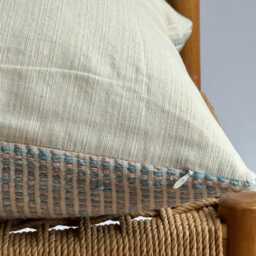 Hand Woven Striped Pillow Cover Karen Ethnic Textile - 20x20 - thumbnail 3