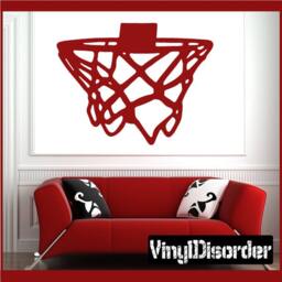 Basketball Hoop Vinyl Wall Decal Or Car Sticker - Basketballst028Et - thumbnail 1