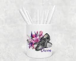 Personalised Tap Shoes Pencil Pot, Dance Teacher Gift - thumbnail 1