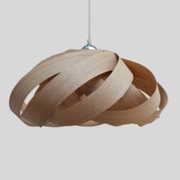 Handmade Unique Nest 2-Light Pendant Lamp-Chinese Ash-Ceiling Light-Wood Light-Pendant Light-Chandelier-Light Fixture-Rustic Light - thumbnail 1