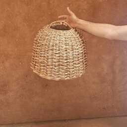 Wicker Pendant Light, Straw Lampshade - thumbnail 3