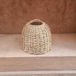 Wicker Pendant Light, Straw Lampshade - thumbnail 4