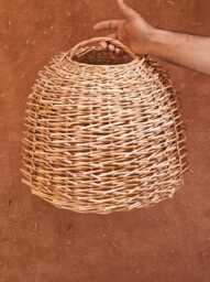 Wicker Pendant Light, Straw Lampshade