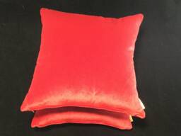 Velvet. Christmas Cheers, Red Velvet Cushion Covers - thumbnail 1