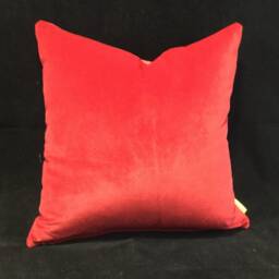 Velvet. Christmas Cheers, Red Velvet Cushion Covers - thumbnail 2