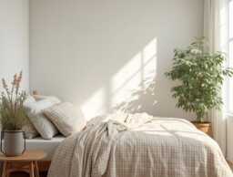 Beige Gingham Cotton 1 Duvet Cover Checkered Comforter Set Cozy Bedroom Decor Duvet - thumbnail 1