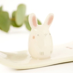 Hanging Cloud Mobile, Bunny Baby Mobile. An Unique Shower Gift. Handmade in Italy - thumbnail 3