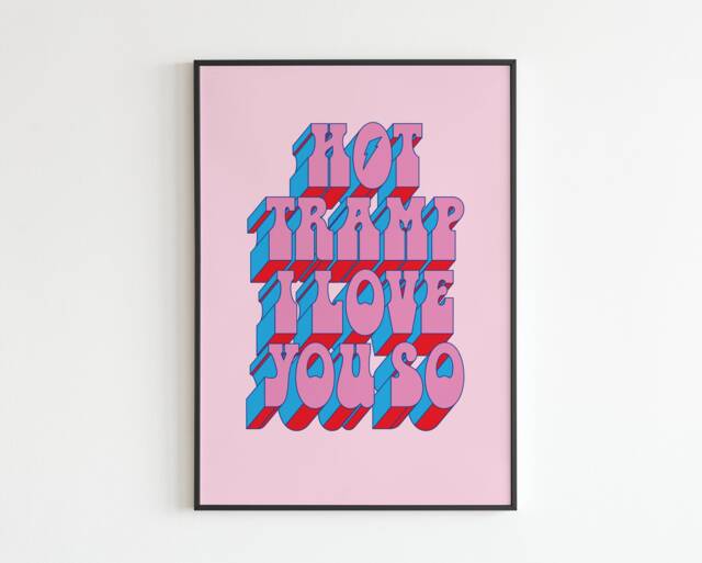 Rebel - Hot Tramp I Love You So Lyrics Music A3 A4 A5 Wall Art Poster Print Gift - image 1