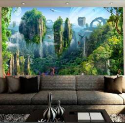 Fabulous Islands in Air Wall Art Mural Fantasy Islands Self-Adhesive Large Wallpaper For Kids Fantastic Landscape Removable Wallpaper - thumbnail 1