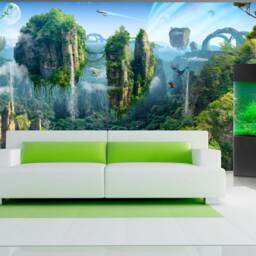 Fabulous Islands in Air Wall Art Mural Fantasy Islands Self-Adhesive Large Wallpaper For Kids Fantastic Landscape Removable Wallpaper - thumbnail 2