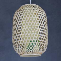 Bamboo Pendant Light Southeast Style Parchment Chandelier - thumbnail 2