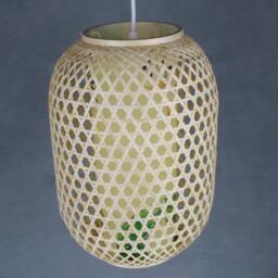 Bamboo Pendant Light Southeast Style Parchment Chandelier - thumbnail 3