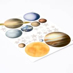 Solar System Planets Watercolour Wall Decals - Plastic-Free Wall Stickers For Kids' Rooms - thumbnail 3