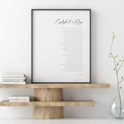 Epitaph To A Dog Print - Lord Byron Poem Pet Memorial Wall Art Loss Gift Unframed - thumbnail 2