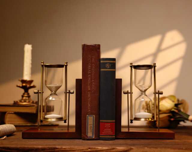 Custom Engraving Pair Of Refillable Sand Timer Bookends, Wedding Ceremony Unity Sand, 15 Min Timer, Anniversary Gift, Home Office Decor - image 1