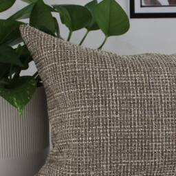 Sepia Tweed Throw Pillow Cover Decorative Upholstery Fabric Pillowcase - thumbnail 2