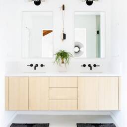 Double Nickel Sconce Lamp, Wall Lighting, Adjustable Light, Bathroom Kitchen Modern Black And - thumbnail 3