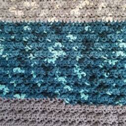 Super Chunky Hand Crochet Blanket [20002Bl] - thumbnail 4