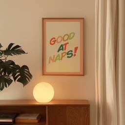 Kids Bedroom Wall Art, Print, Children's Prints, Boys Room Funny Girls Good At Naps Decor - thumbnail 3