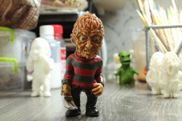 Freddy Krueger , Horror, Halloween, Art Toy, Maniac, Figure - image 1