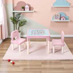 Kids Abc Table & Chair Set, Toddler Study & Play Furniture - thumbnail 3