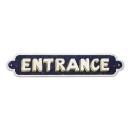 Vintage Entrance Sign Business Restaurant Metal Wall Art Home Decor Office Customized - Pss00019 - thumbnail 1