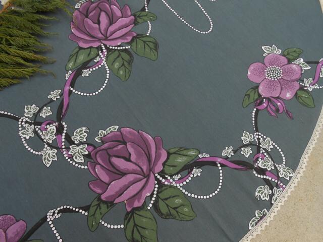 Magnolia Flower Christmas Home Decor Decoration Tree Skirt Scandinavian Fabric Holiday Swedish - image 1
