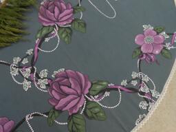 Magnolia Flower Christmas Home Decor Decoration Tree Skirt Scandinavian Fabric Holiday Swedish - thumbnail 1