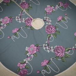Magnolia Flower Christmas Home Decor Decoration Tree Skirt Scandinavian Fabric Holiday Swedish - thumbnail 2