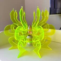 Neon Acrylic Snake Table Lamp Modern Art Decor, E14 - thumbnail 3