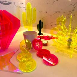 Neon Acrylic Snake Table Lamp Modern Art Decor, E14 - thumbnail 4