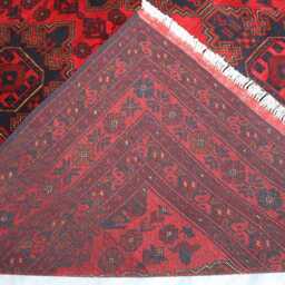 5'1x6'6 Ft Handmade Bukhara Afghan Rug, Genuine Khal Mohammedi Area Turkmen Oriental Geometric Livingroom D??cor Rug - thumbnail 4