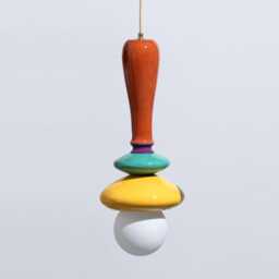Large Ceramic Pendant Lamp Funky Sculptural Ceiling Light - thumbnail 3